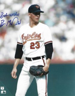 AUTOGRAPHED BEN MCDONALD 8X10 Baltimore Orioles Photo