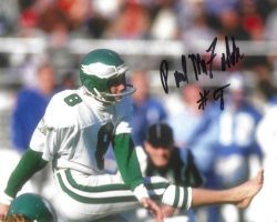 AUTOGRAPHED PAUL MCFADDEN 8x10 Philadelphia Eagles Photo