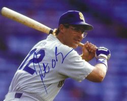 Autographed PETE O'BRIEN 8X10 Seattle Mariners Photo