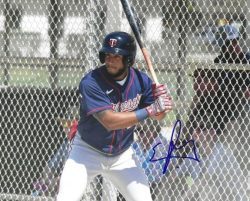 AUTOGRAPHED EMMANUEL RODRIGUEZ 8X10 Minnesota Twins photo