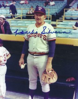 AUTOGRAPHED CHARLIE SILVERA 8x10 Texas Rangers Photo