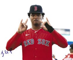 AUTOGRAPHED JUSTIN GONZALEZ 8X10 Boston Red Sox photo