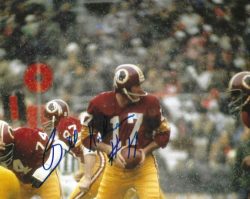 Autographed BILLY KILMER 8x10 Washington Redskins Photo