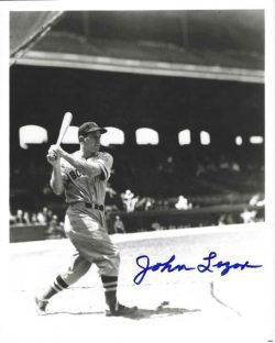 AUTOGRAPHED JOHN JOHNNY LAZOR 8X10 Boston Red Sox photo