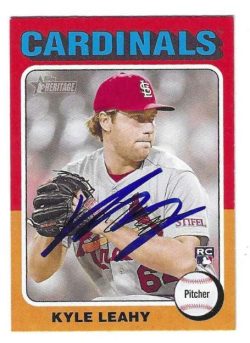 Autographed KYLE LEAHY St. Louis Cardinals 2024 Topps Heritage Card