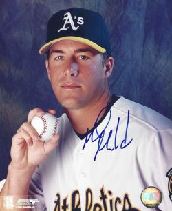 AUTOGRAPHED MARK MULDER 8X10 Oakland A's Photo