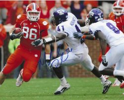 Autographed MICHAEL PALMER Clemson Tigers 8x10 Football photo