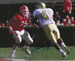 Autographed MATT STINCHCOMB 8x10 Georgia Bulldogs Photo
