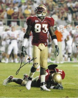 Autographed LAWRENCE TIMMONS Florida State Seminoles 8x10 Photo