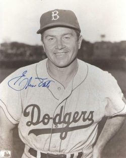 AUTOGRAPHED ELMER VALO 8x10 Brooklyn Dodgers Photo