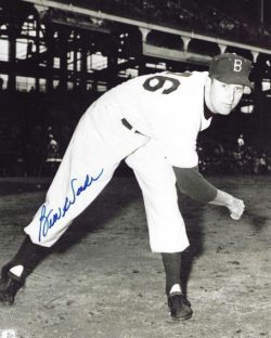 AUTOGRAPHED BEN WADE 8x10 Brooklyn Dodgers Photo