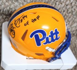 Autographed Hugh Green Pitt Panthers Mini Helmet - with COA