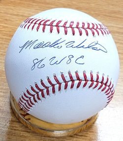 Autographed MOOKIE WILSON "86 WSC" Official Major League Baseball