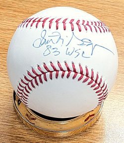 Autographed SCOTT MCGREGOR "83 WSC" Official Major League Baseball