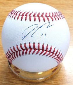 Autographed DAVIS SCHNEIDER Official Major League Baseball