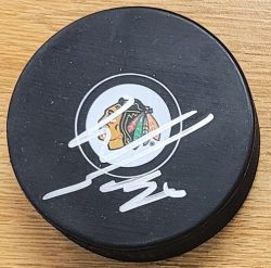 Autographed WYATT KAISER Chicago Blackhawks Hockey Puck