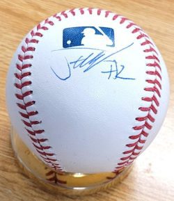 Autographed Justin Crawford Official Major League Baseball