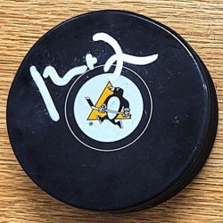 Autographed KYLE DUBAS Pittsburgh Penguins Hockey Puck