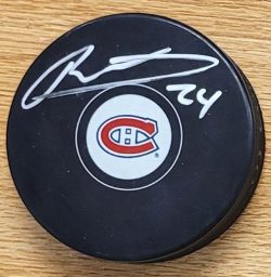 Autographed PHILLIP DANAULT Montreal Canadiens Hockey Puck