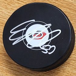 AUTOGRAPHED ERIC ROBINSON Carolina Hurricanes Hockey Puck