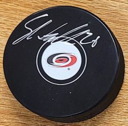 AUTOGRAPHED SEAN WALKER Carolina Hurricanes Hockey Puck