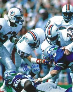 Autographed LYLE BLACKWOOD 8x10 Miami Dolphins photo