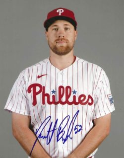 AUTOGRAPHED JONATHAN BOWLAN 8x10 Philadelphia Phillies Photo