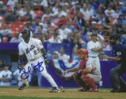 AUTOGRAPHED BERNARD GILKEY 8x10 New York Mets photo