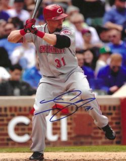 AUTOGRAPHED JONNY GOMES 8x10 Cincinnati Reds Photo