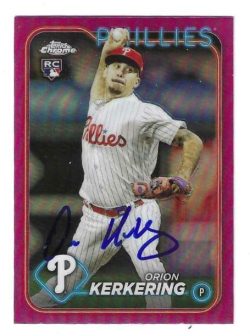 Autographed ROB THOMSON Philadelphia Phillies 2024 Topps Chrome Card