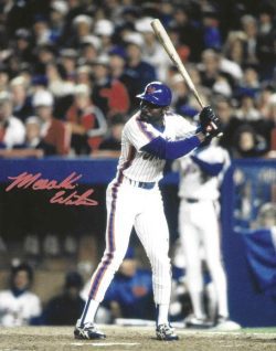 AUTOGRAPHED MOOKIE WILSON 8x10 New York Mets photo