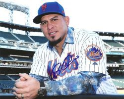 Autographed WILSON RAMOS 8X10 New York Mets Photo