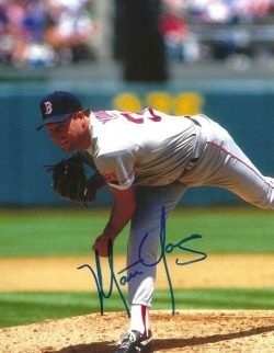 AUTOGRAPHED MATT YOUNG 8X10 Boston Red Sox photo