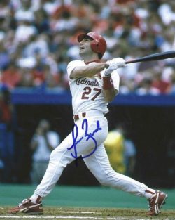AUTOGRAPHED TODD ZEILE 8x10 St. Louis Cardinals Photo