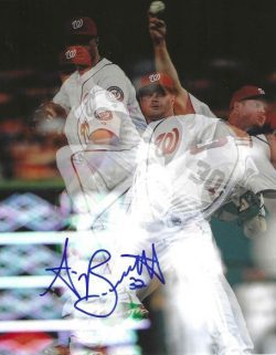 AUTOGRAPHED AARON BARRETT 8X10 Washington Nationals photo