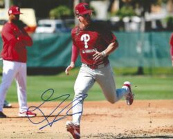 AUTOGRAPHED GRIFFIN BURKHOLDER Philadelphia Phillies 8x10 Photo