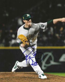 AUTOGRAPHED RYAN BUCHTER 8X10 Oakland A's Photo