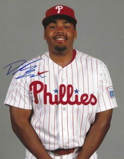 AUTOGRAPHED DYLAN CAMPBELL 8x10 Philadelphia Phillies Photo