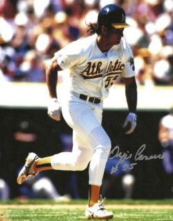 AUTOGRAPHED OZZIE CANSECO 8X10 Oakland A's Photo