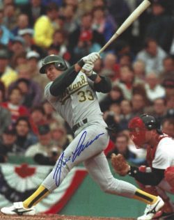 AUTOGRAPHED JOSE CANSECO 8x10 Oakland A's Photo