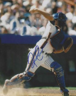 Autographed RICK CERONE 8x10 New York Mets Photo