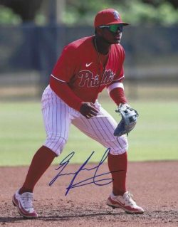 AUTOGRAPHED AROON ESCOBAR Philadelphia Phillies 8x10 Photo