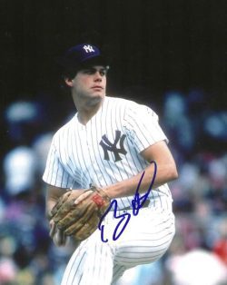 AUTOGRAPHED BRIAN FISHER 8x10 New York Yankees Photo