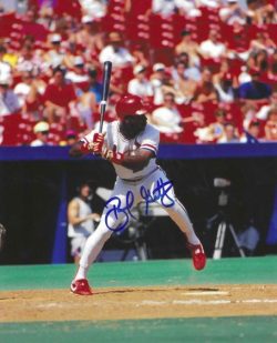 AUTOGRAPHED BERNARD GILKEY 8x10 St. Louis Cardinals photo