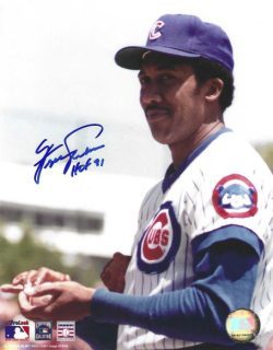 Autographed FERGIE JENKINS "HOF 91" 8X10 Chicago Cubs Photo