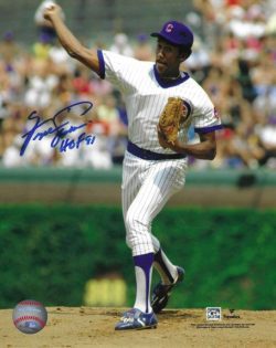 Autographed FERGIE JENKINS "HOF 91" 8X10 Chicago Cubs Photo