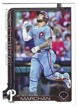 Autographed RAFAEL MARCHAN Philadelphia Phillies 2025 Topps Card
