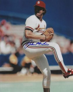 AUTOGRAPHED John Martin 8X10 St Louis Cardinals Photo