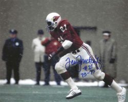 Autographed TERRY METCALF 8X10 St. Louis Cardinals Photo