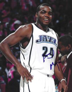 AUTOGRAPHED PAUL MILLSAP 8X10 Utah Jazz photo